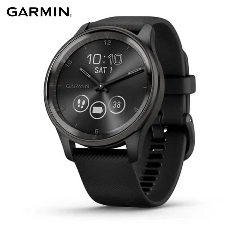 vívomove® Trend Hybrid Smartwatch with Black Silicone Band