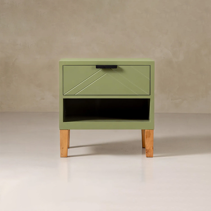 Fir Wood Bedside Table