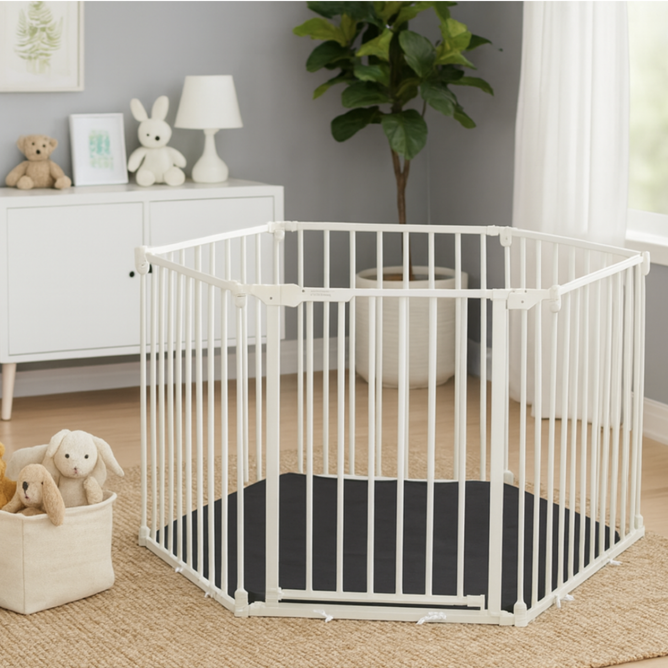 Discovery 6-Panel Playpen with Fitted Base Sheet