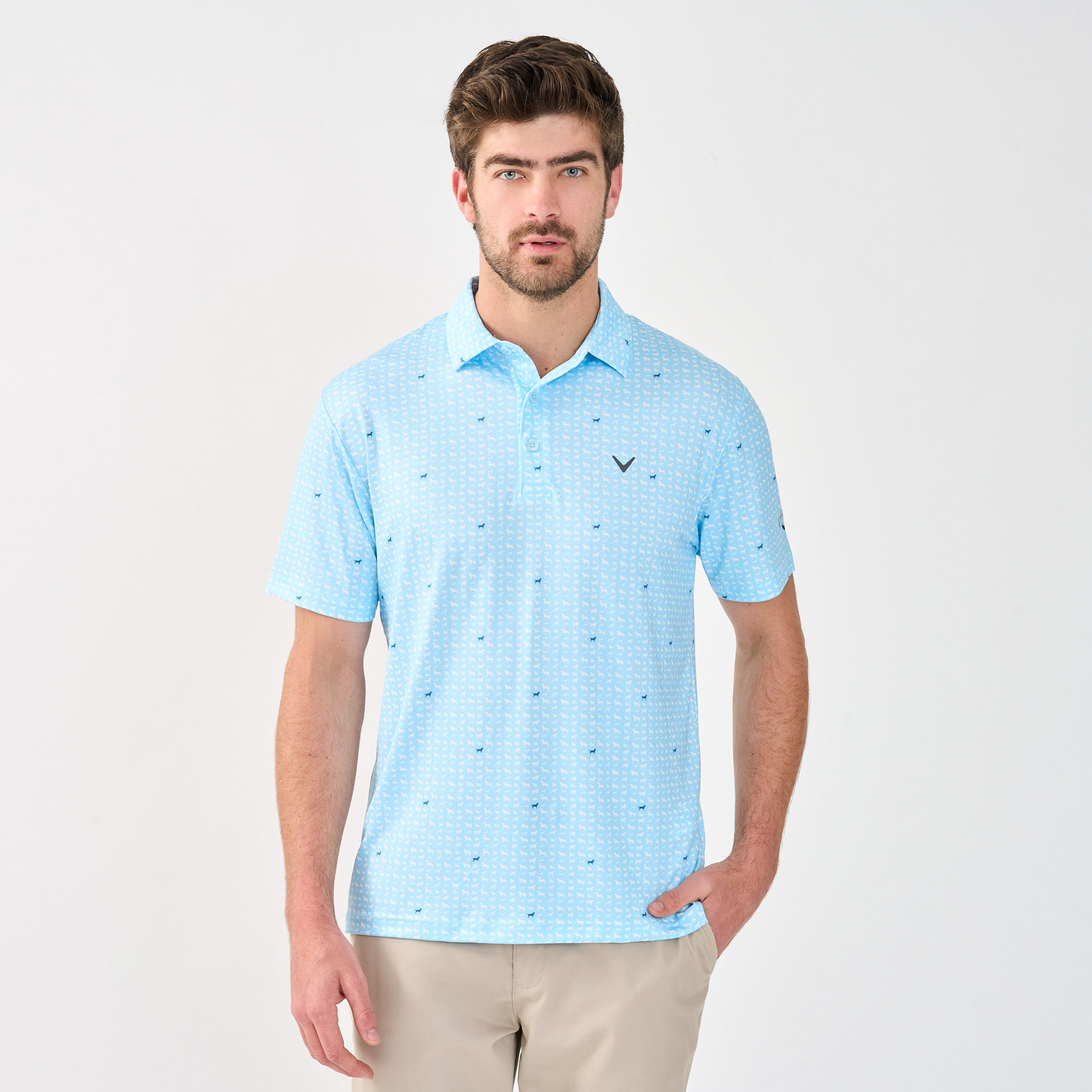 Men's Classic Doggy Print Polo