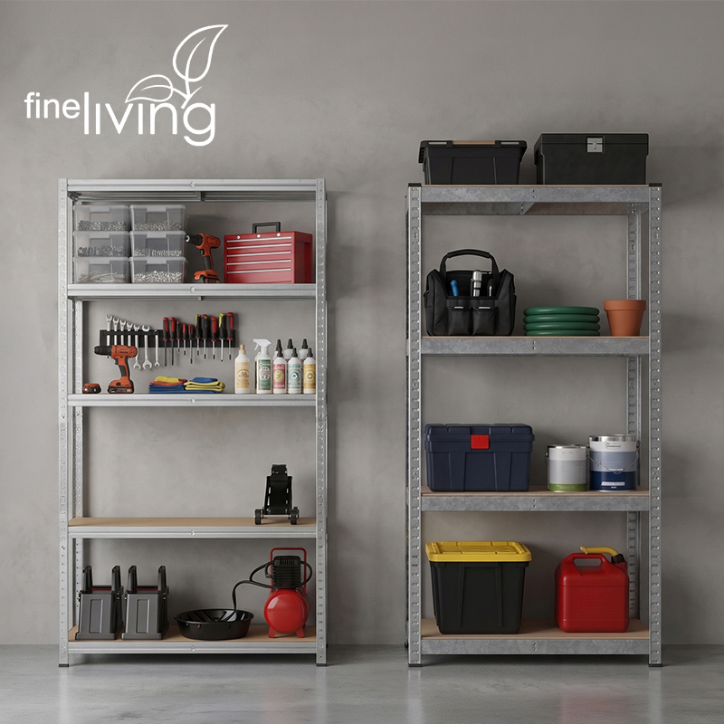 4 or 5-Tier Galvanised Steel Shelf