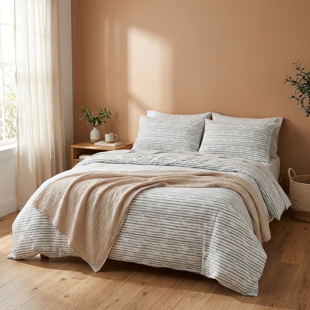 200TC 100% Cotton Duvet Cover Set