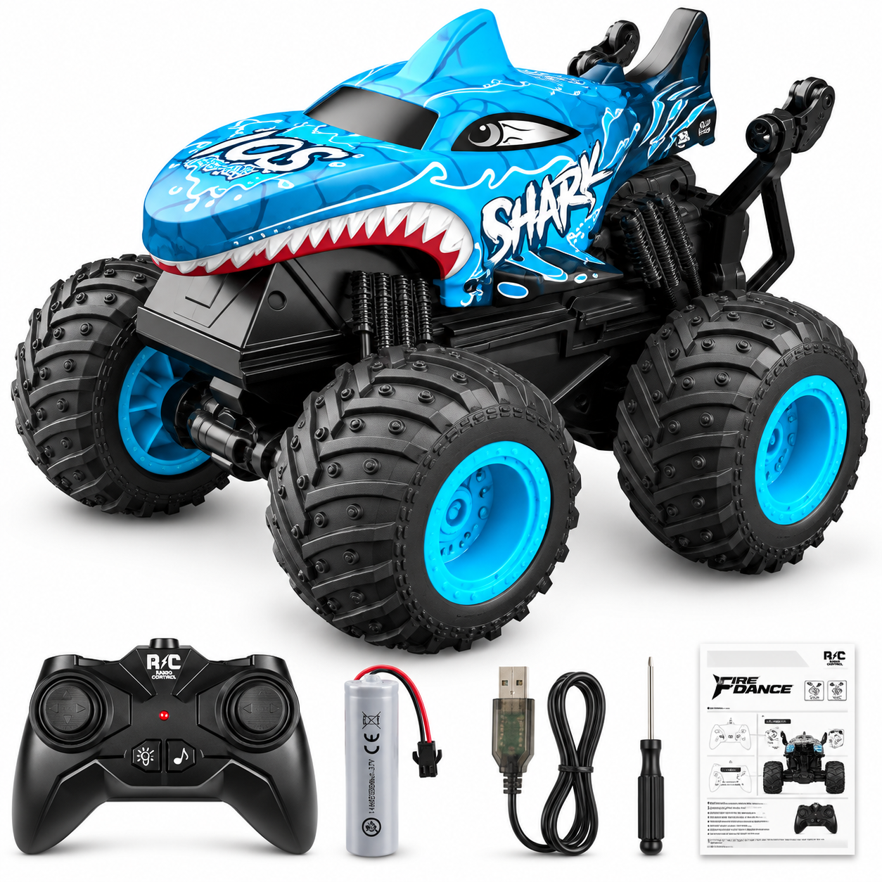 Shark Stunt Car with Lights and Music