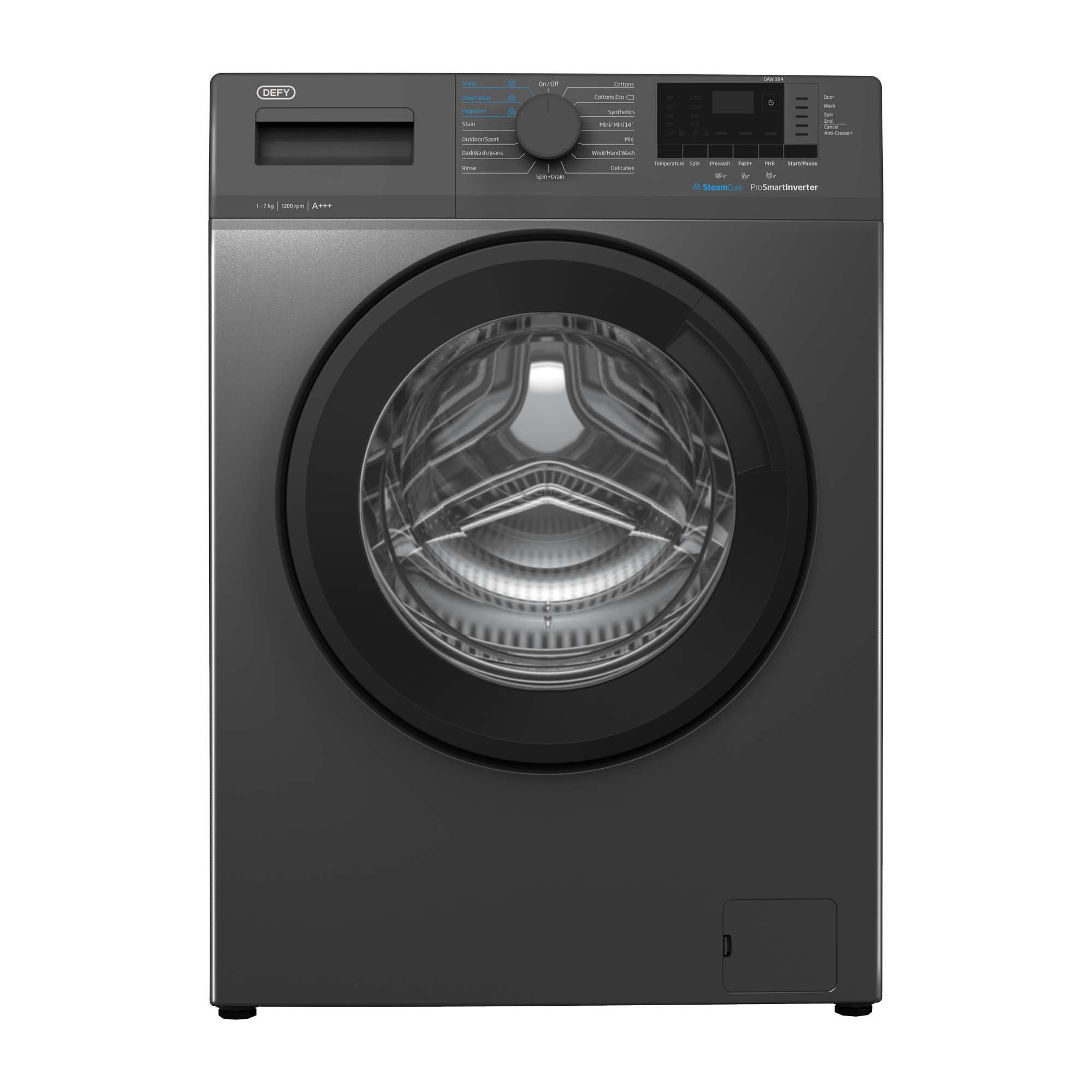 7kg SteamCure Front Loader Washing Machine (Model: DAW394)