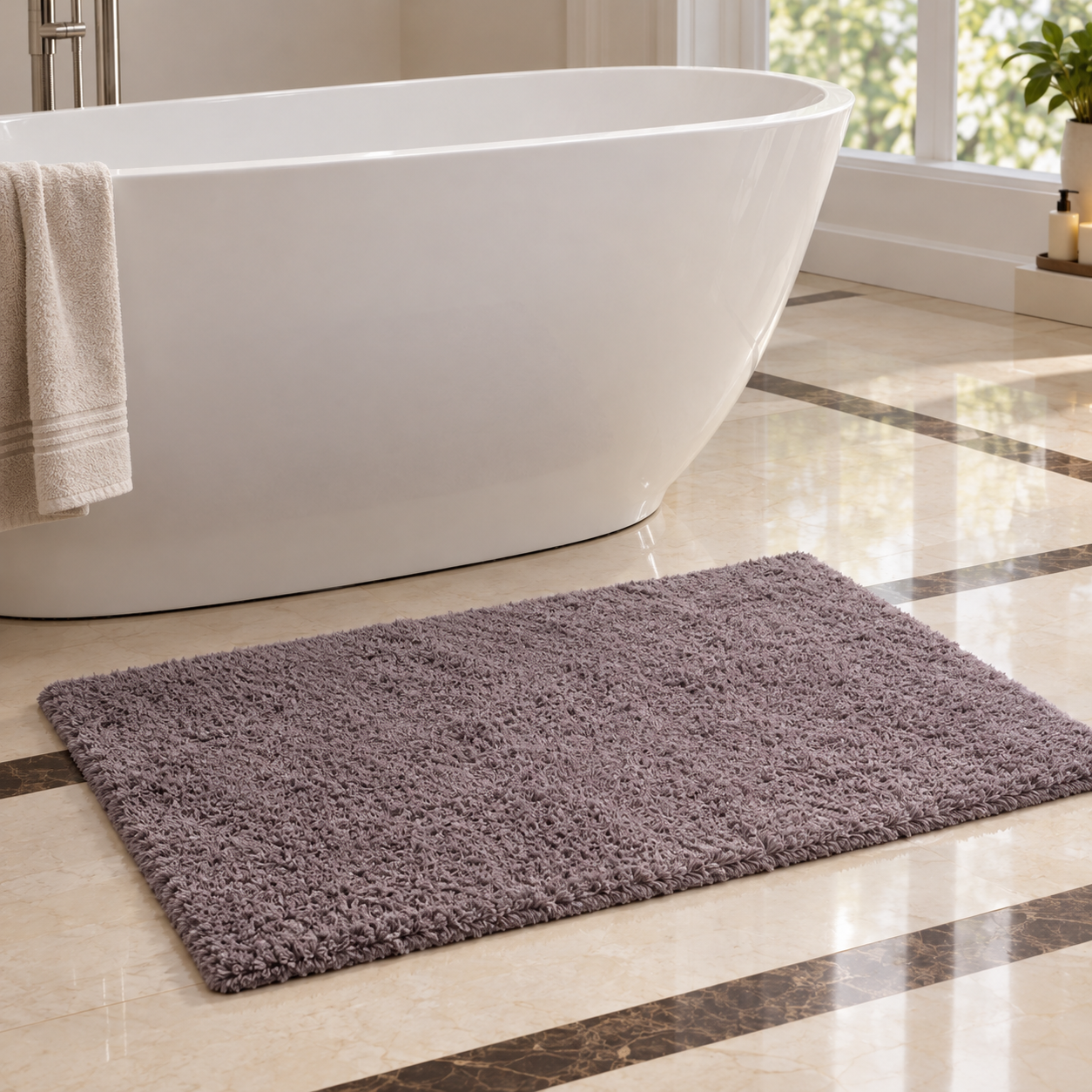 Alexandra Plush Bathroom Mat