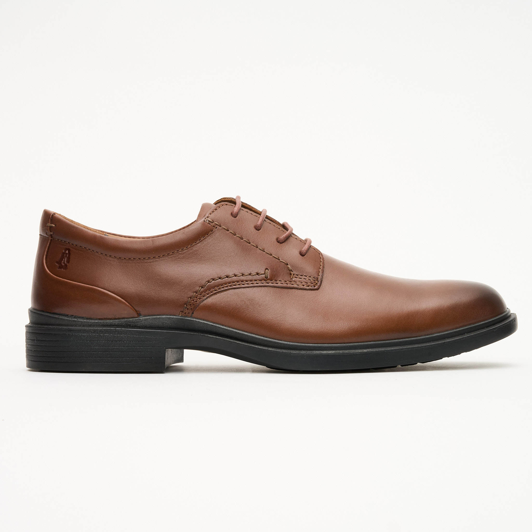 Men's Victor Plain Toe Lace up Cow Crust Leather Shoes