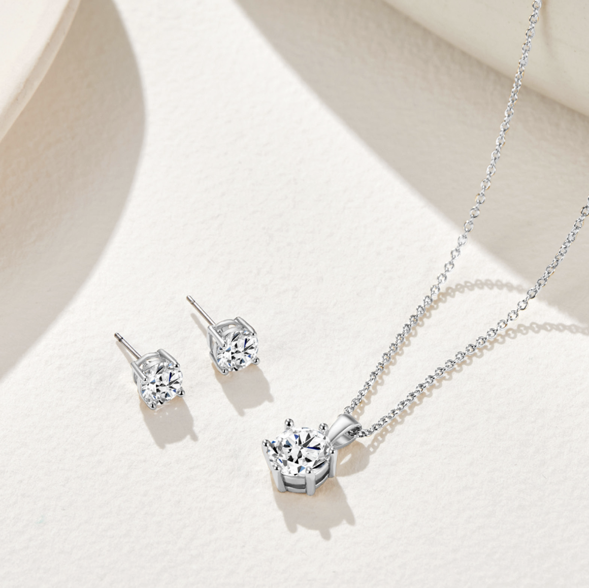 Solitaire Earring Set with Swarovski® Crystals