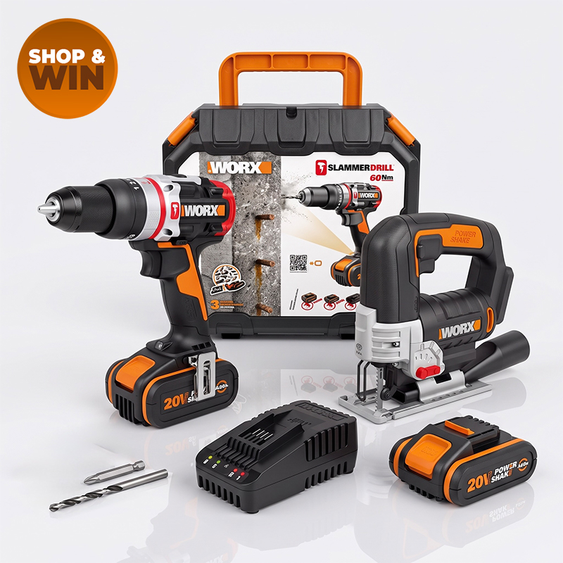 20V Cordless Hammer Drill and Pendulum Jigsaw Combo