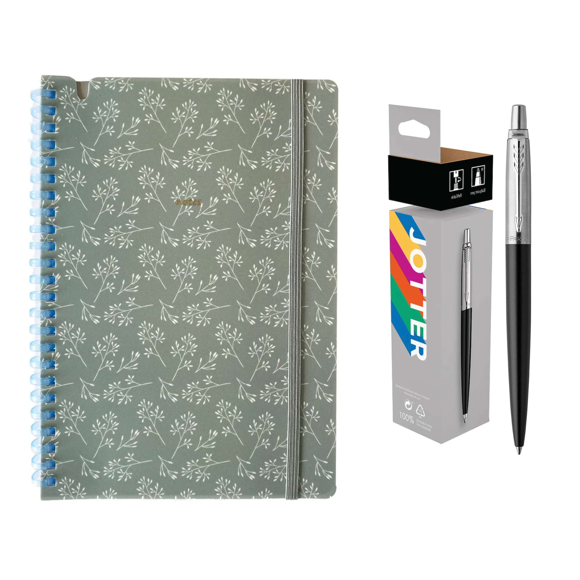 Jotter Ballpoint Pen and A5 Soft Touch Notebook Set