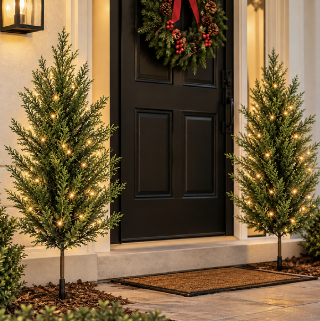 2x 60cm Artificial Trees with Stakes