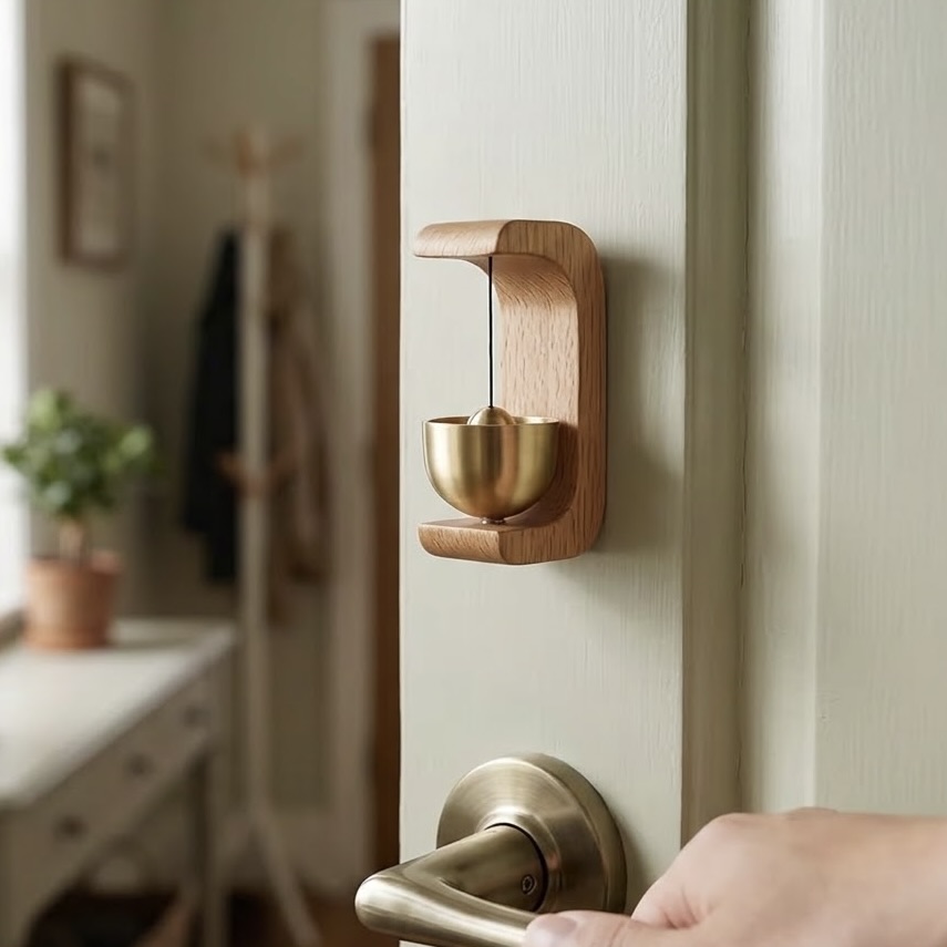 Magnetic Wooden Door and Wind Chime