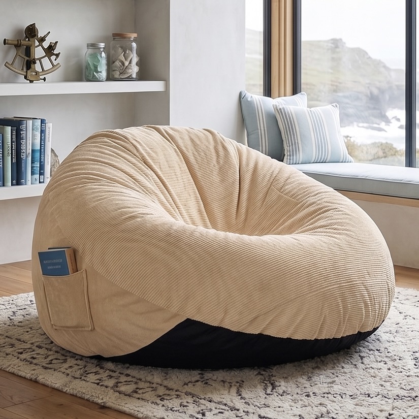 Corduroy Indoor Foam Beanbag