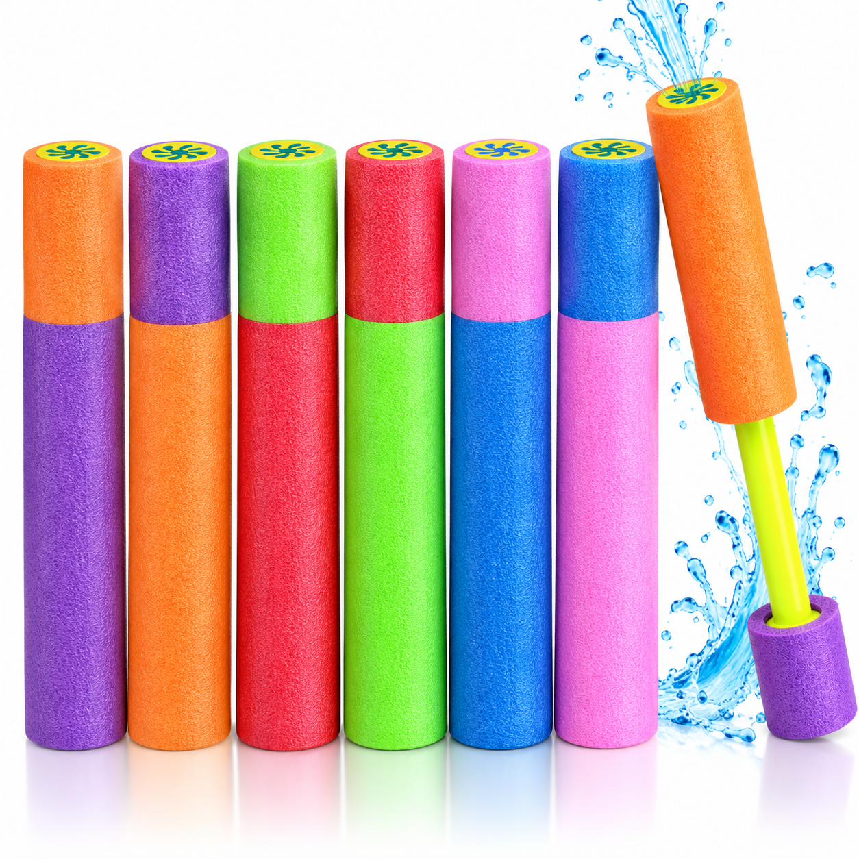 6x 33cm Foam Water Blasters