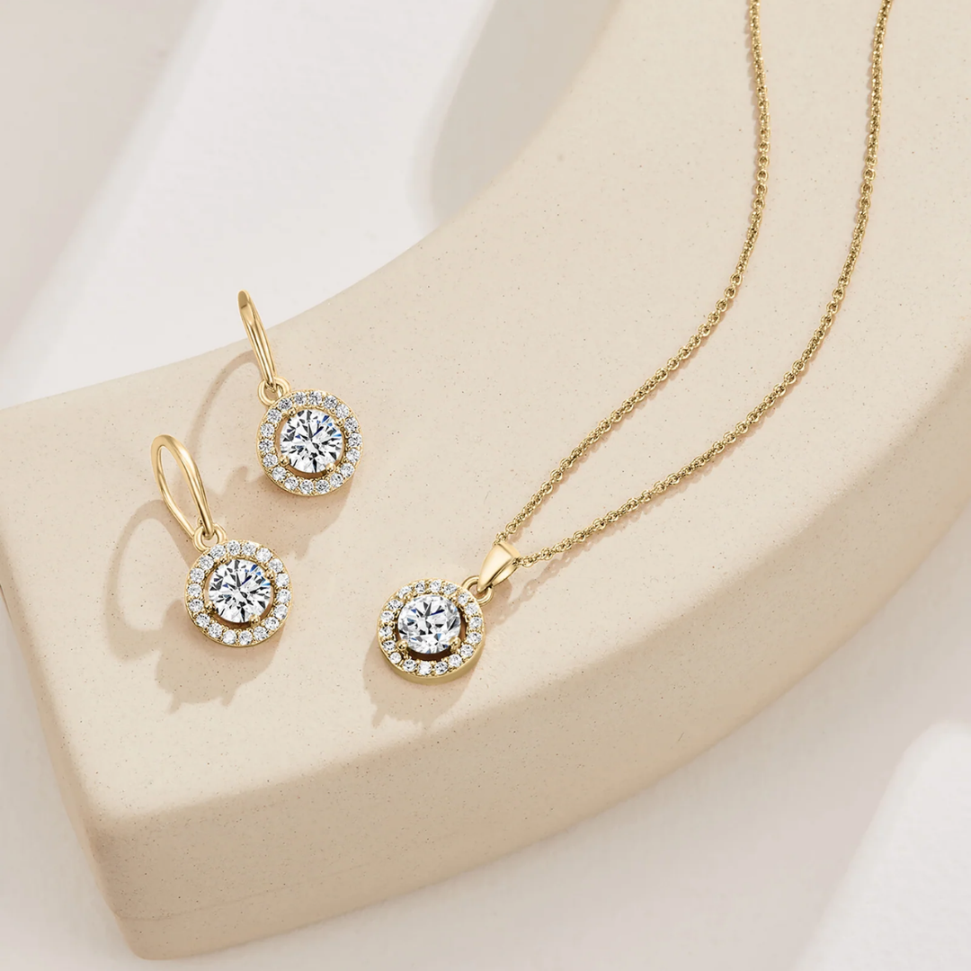 Nylah Necklace and Earring Set With Swarovski® Crystals