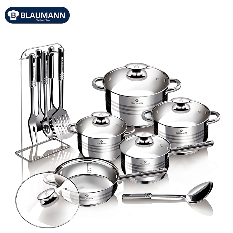 Stainless Steel Induction Bottom Jumbo Cookware Set