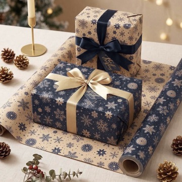 3m Double-Sided Vintage Christmas Wrapping Paper Roll