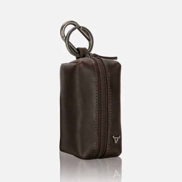 Genuine Leather Eastwood Brown Keyring Pouch