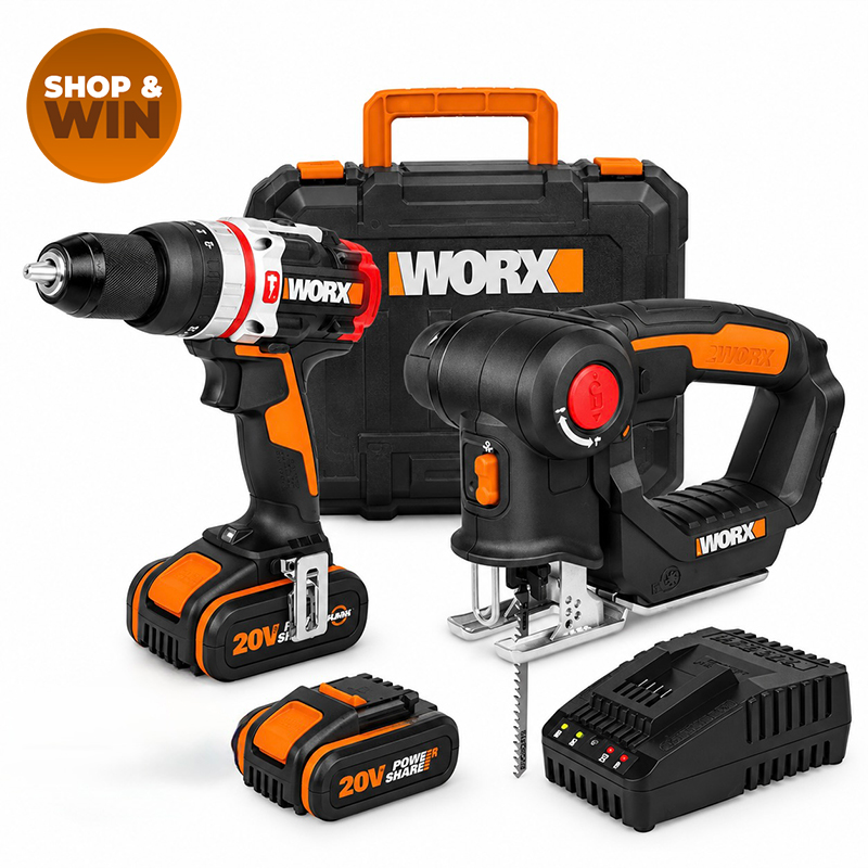 20V Cordless Hammer Drill and Jigsaw Reciprocating Saw