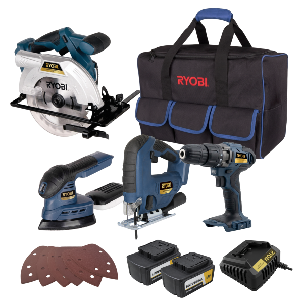 10-Piece 18V Cordless Power Tool Combo Kit (Model: XCB-8K)