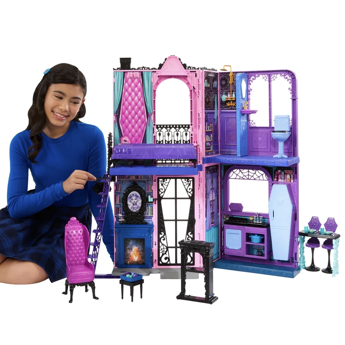 Foldable Boo-tique Hotel Dollhouse Playset