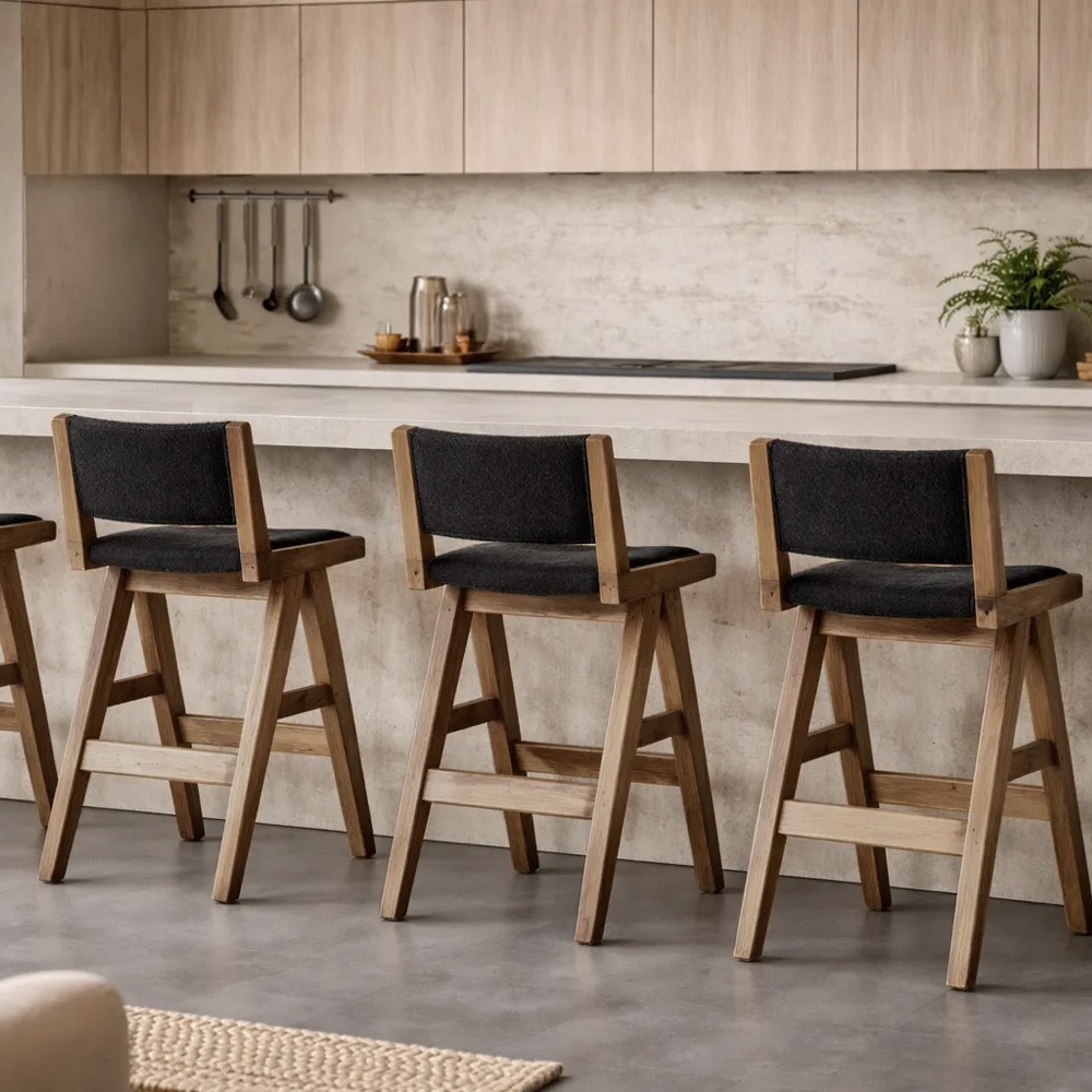 Solid Reclaimed Pine Counter Bar Chair
