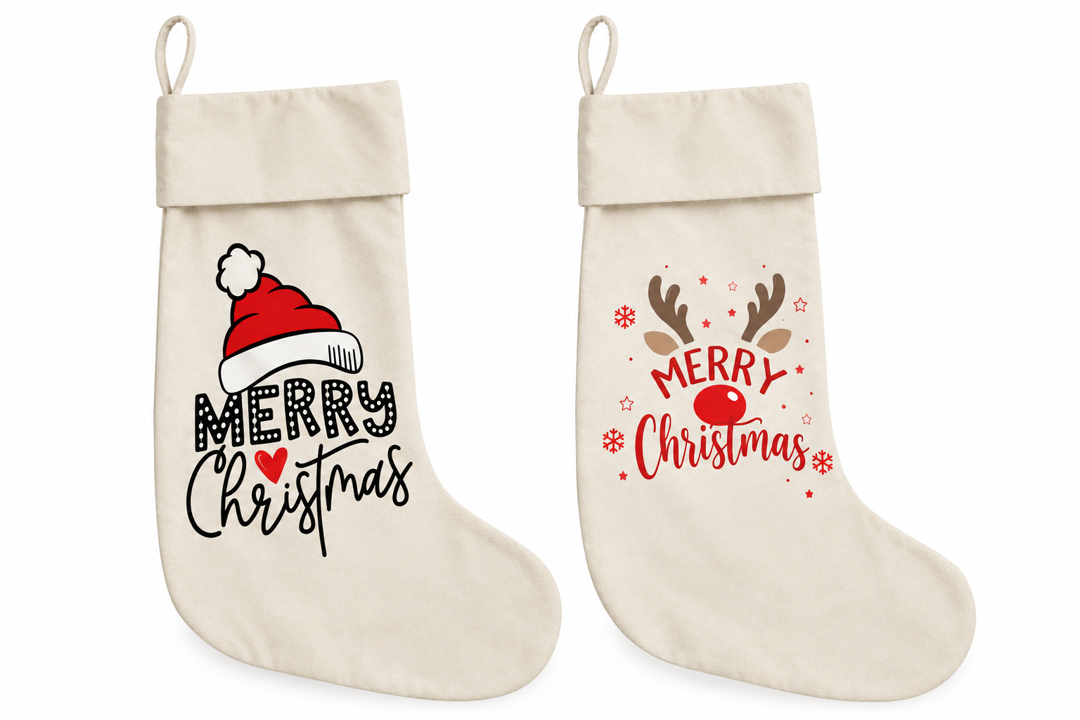 2x Christmas Stockings