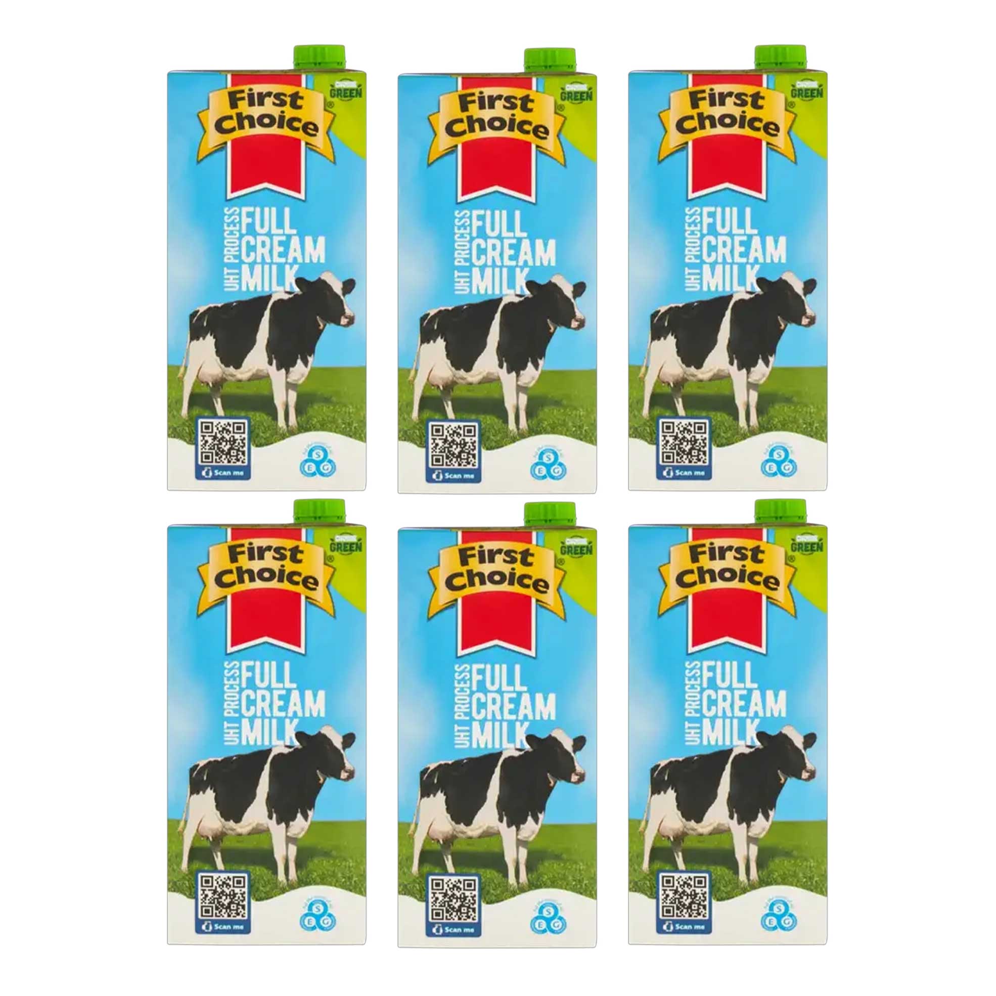 6x 1L Long Life Milks