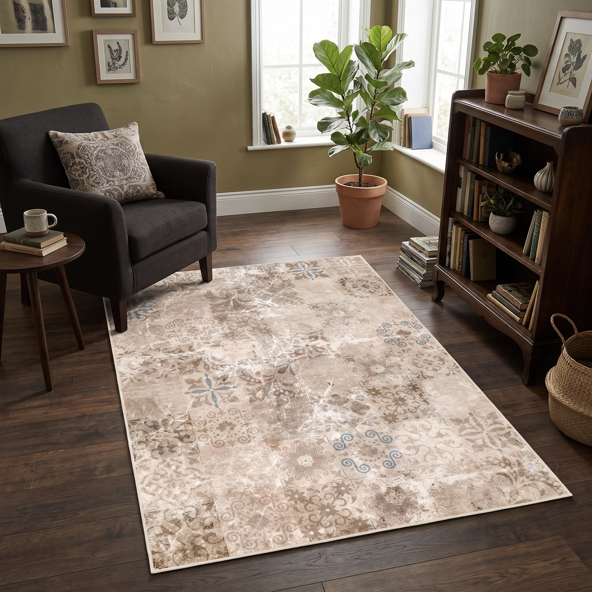 Tello Faded Patchwork Rug