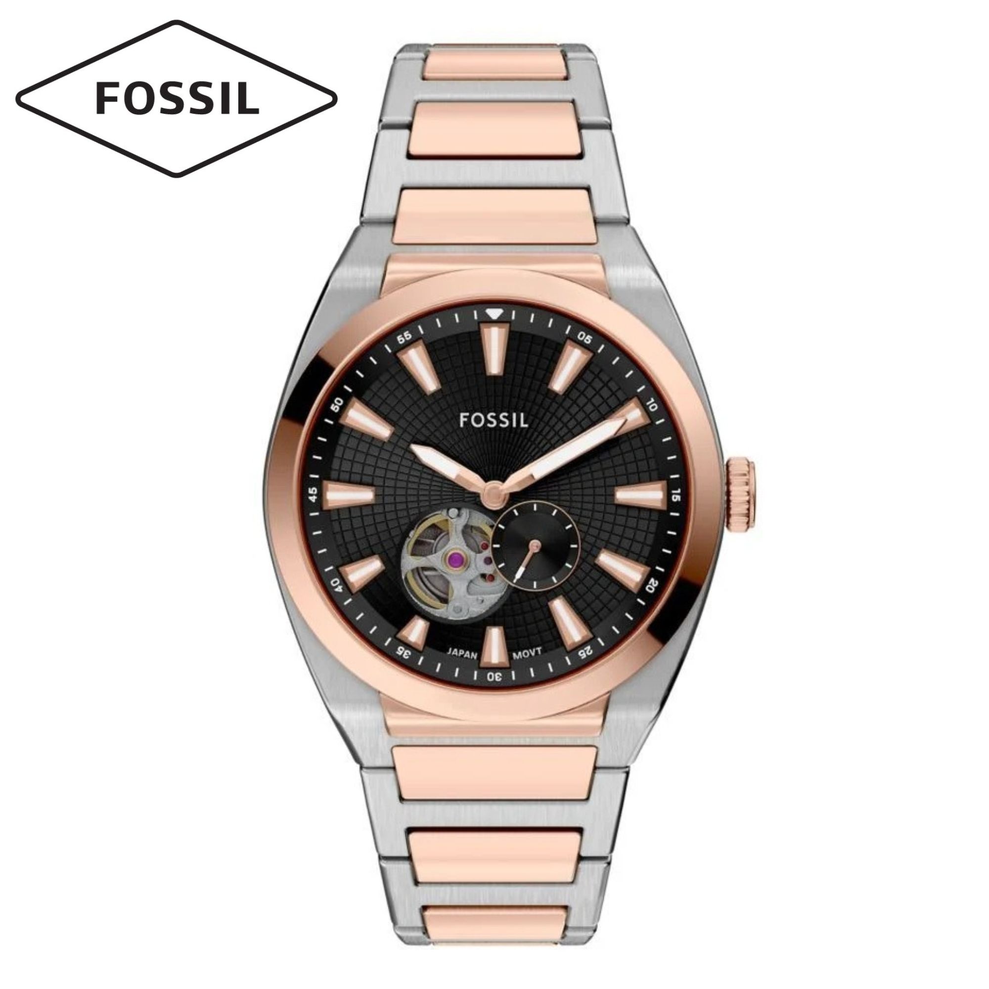 Men's Everett Automatic Two-Tone Stainless Steel Watch
