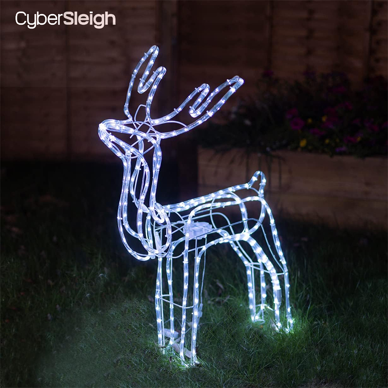 92cm Christmas Standing Reindeer with Moving Head