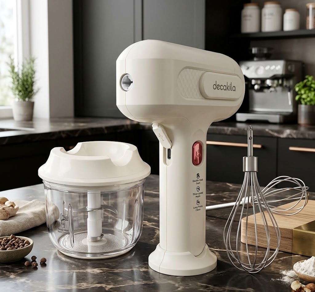 Cordless Hand Blender and Mixer with Accessories