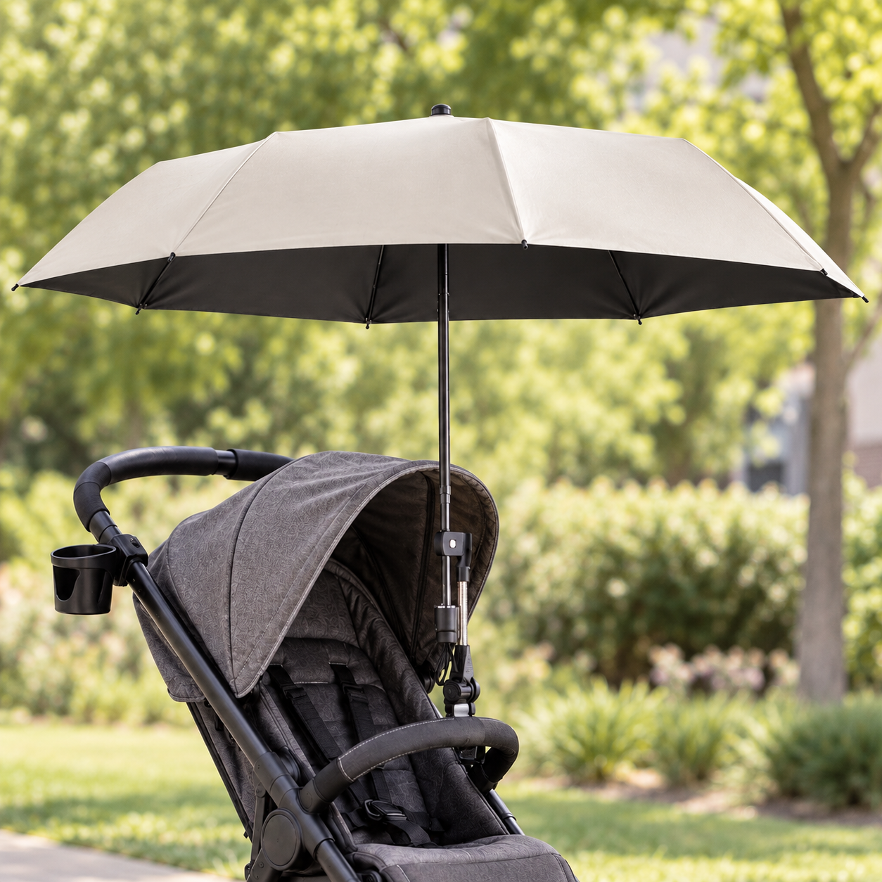 Foldable Sun Shade Umbrella with Adjustable Clamp
