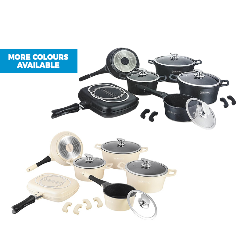 53 off on 15Piece Marble Coating Cookware Set (More Colours Available)