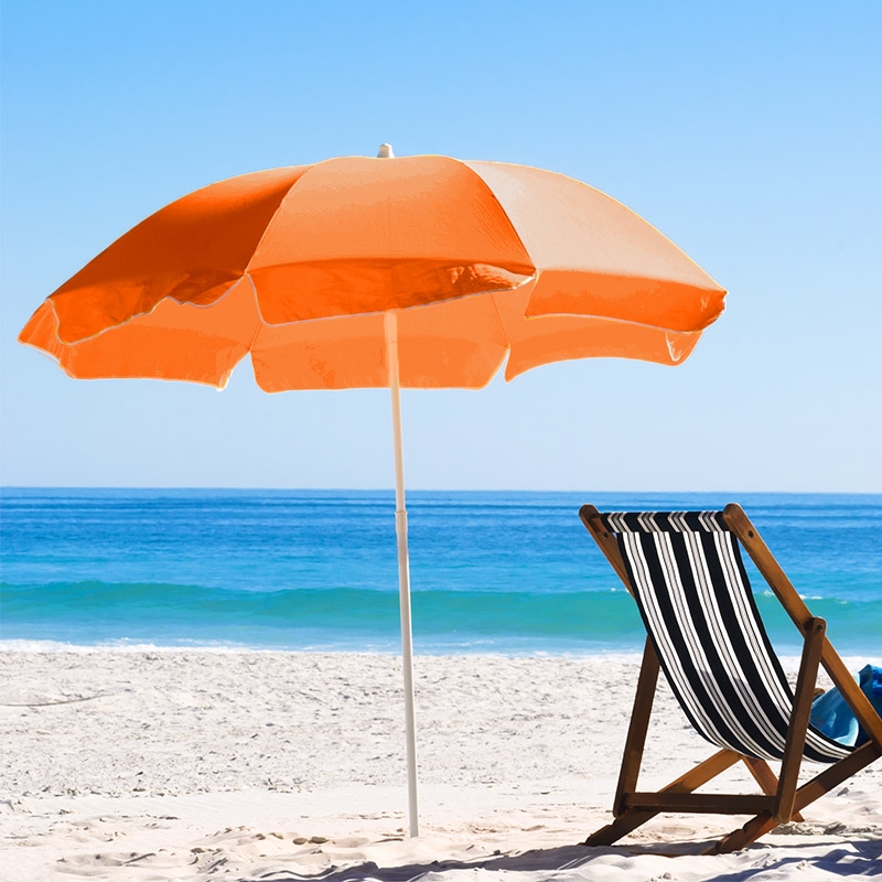 34% off on 2.2m Beach Umbrella with 32kg Weighted Base