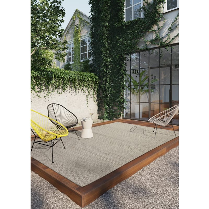 Cream & Light Brown Zigzag Pulse