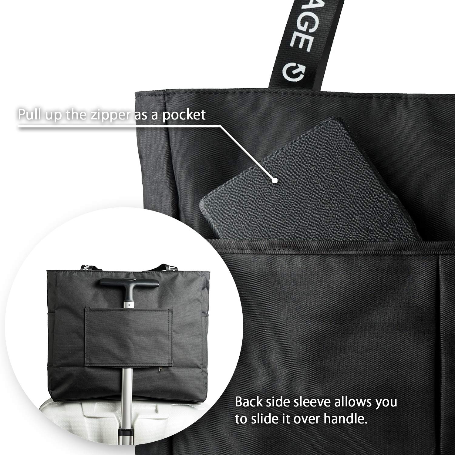Travel Tote Bag With Luggage Handle Sleeve 50% Off On Travel - Main Image