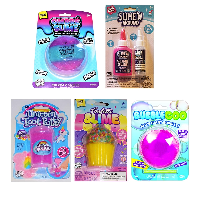 60 off on Pack of 5 Ultimate Slime, Putty and Bubble Gel Combo