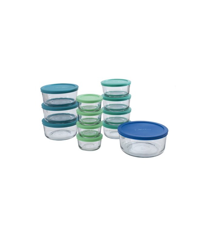 27 off on 24Piece Glass Kitchen Storage Set OneDayOnly