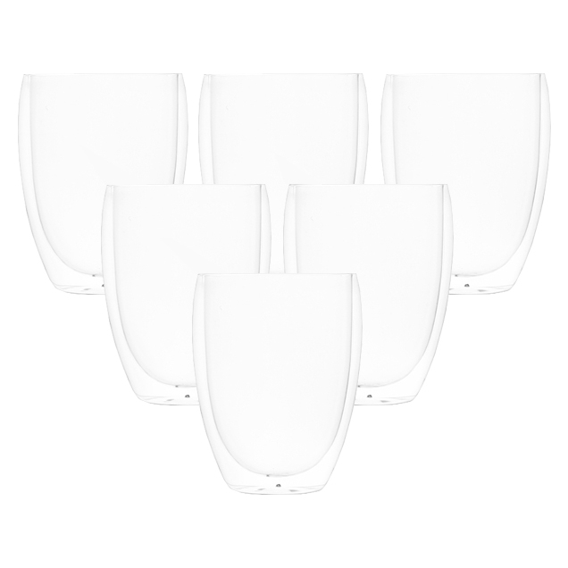 34 off on Set of 6 Double Walled Glasses (350ml)