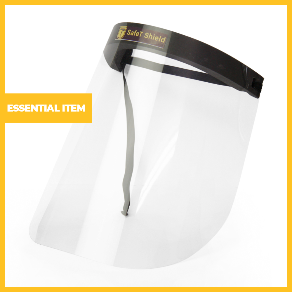 Pack of 4 Face Shield Safety Visors with Cushion Padding