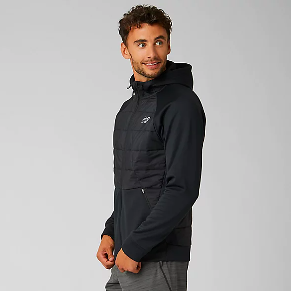 new balance men's tenacity hybrid puffer jacket