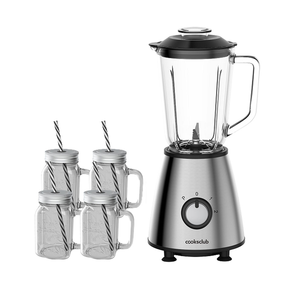 26 off on 500W Stainless Steel Blender with 4 Mason Jars