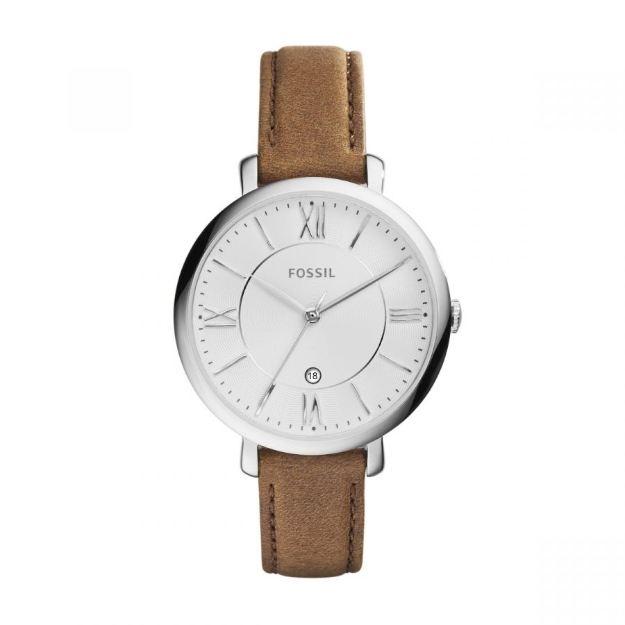 50% off on Ladies Silver Round Leather Watch | OneDayOnly