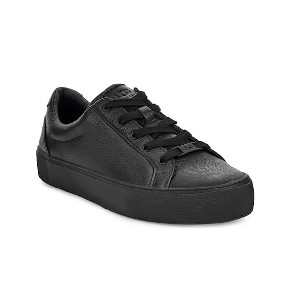 Ladies Black Leather Zilo Sneaker
