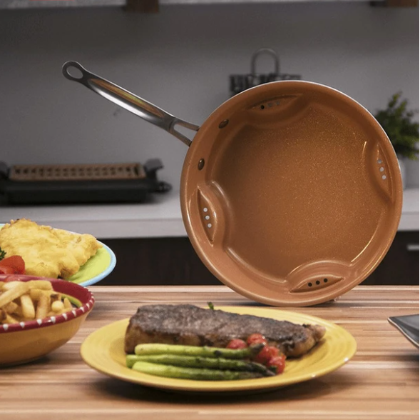 28 off on 28cm Nonstick Scratch Resistant Air Fry Pan