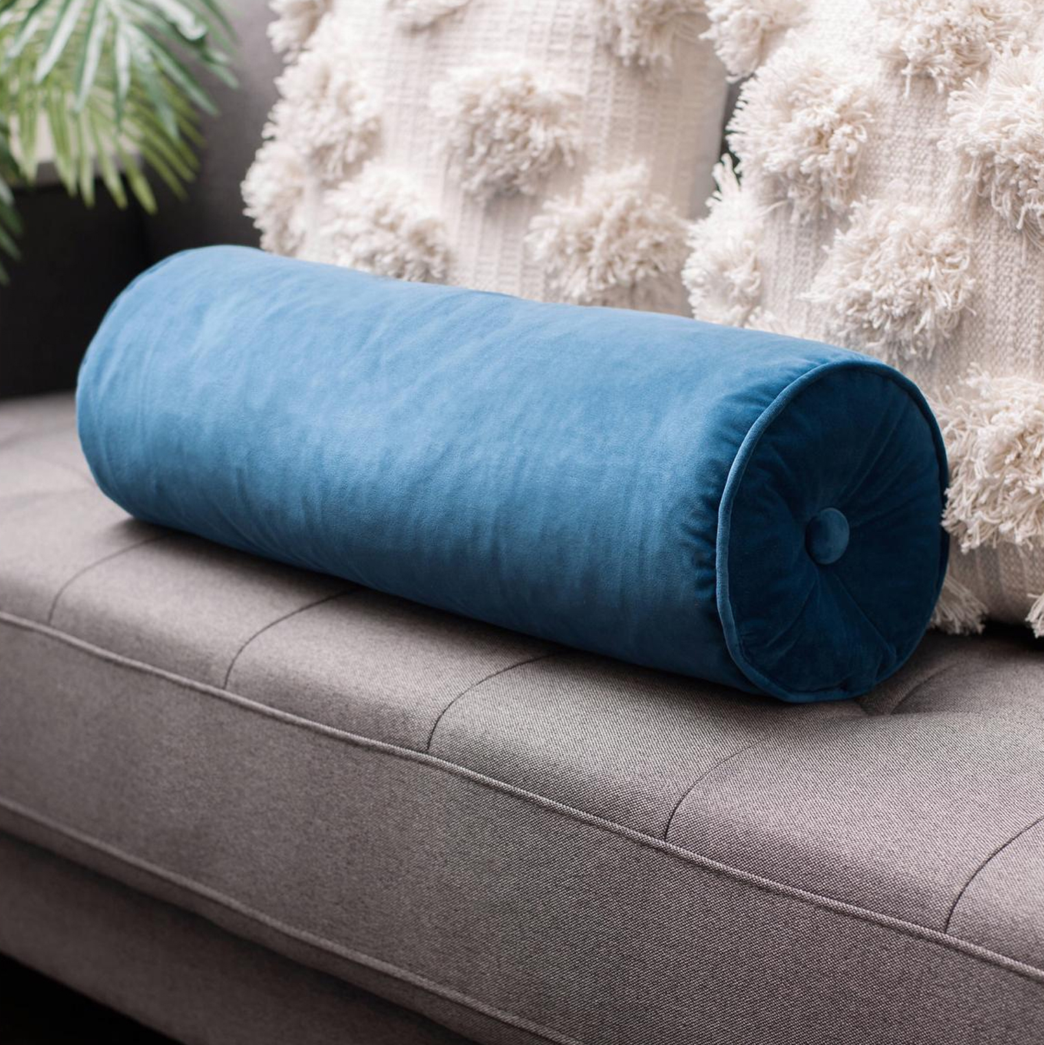 40 off on Velvet Bolster Cushions (60cm x 20cm)