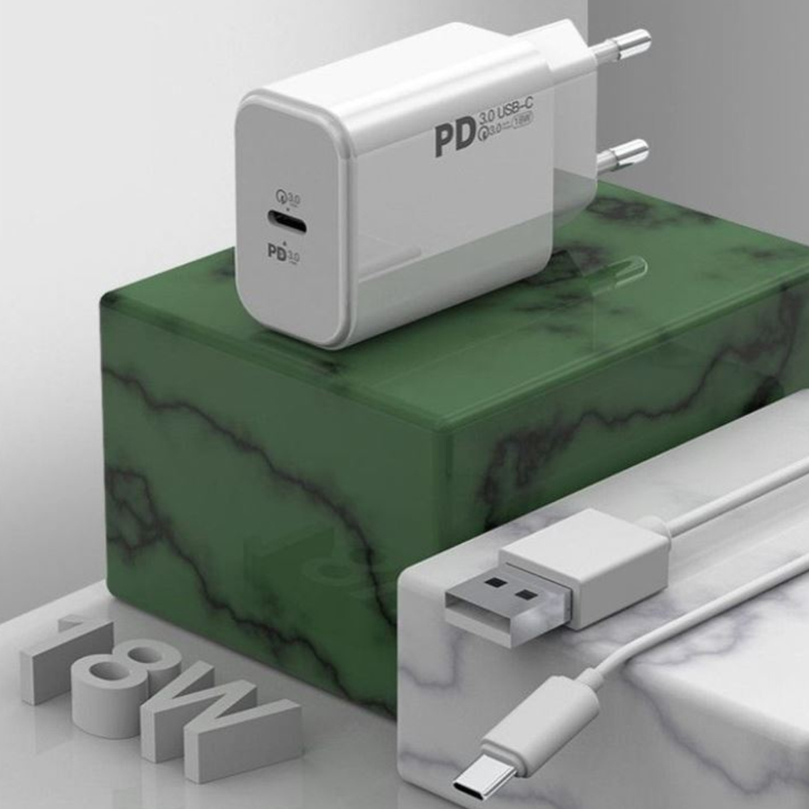 50 off on 18W Speed Charging Block & Super Durable 3.0A Fast Charging