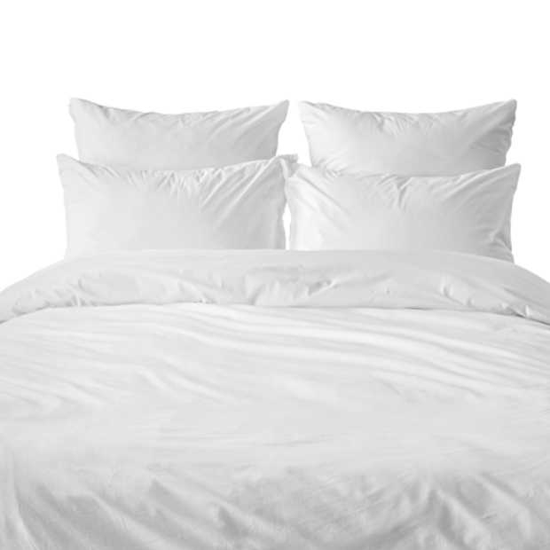 Details about   Duvet Quilt Cover set PERCALE Quality 180TC 50/50 Poly Cotton 4 Sizes White only 