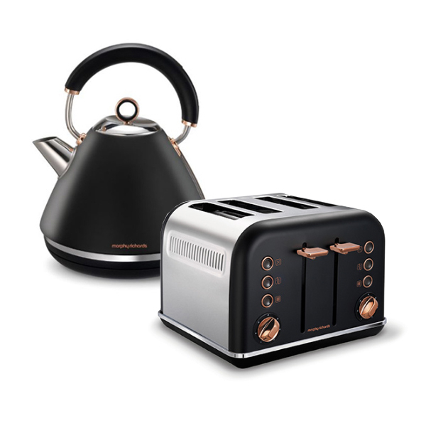 40 off on 2200W Cordless Stainless Steel Kettle and 1800W 4 Slice