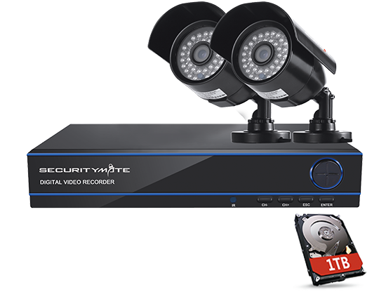 30 off on CCTV 4 Channel 720P HD DVR Kit with 2 or 4 Cameras
